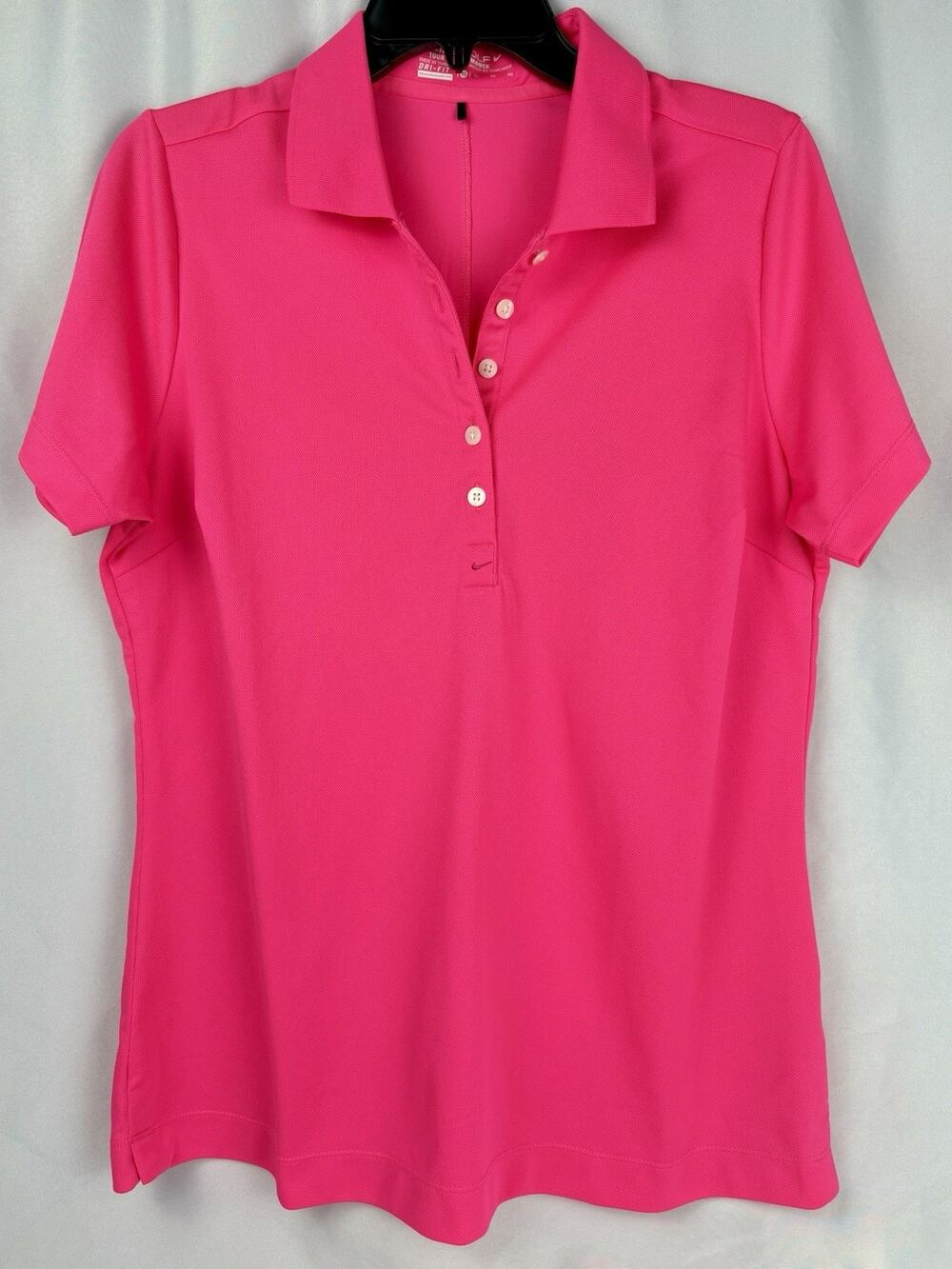 Nike Golf Tour Performance Dri-FIT Polo Womens XL Pink Short Sleeve 394685-641